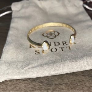 Kendra Scott Gold Cuff Bracelet with Opal Stones
